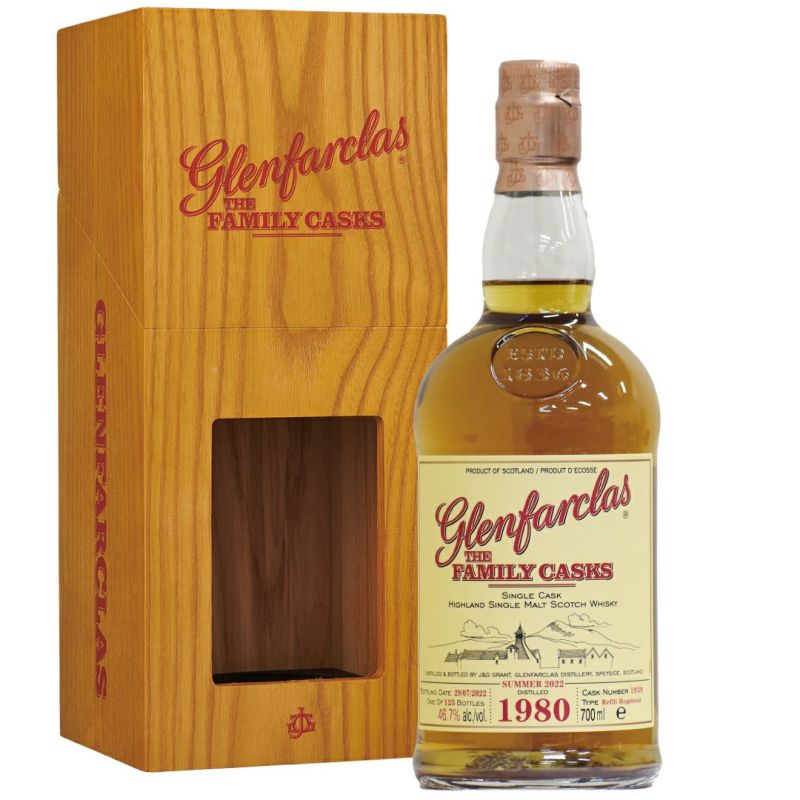 <希少>Glenfarclas 1980 ファミリーカスク 1980 Glenfarclas The Family Casks Single Cask Vintage Single